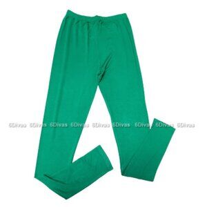 𝅺GREEN Stretch Pants Stretchy Leggings Pants - Size Small or Medium